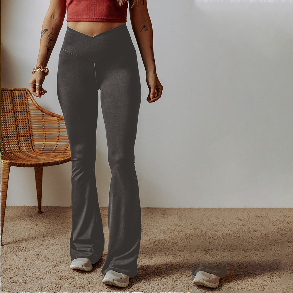 V-Shape High Waist Flared Leggings