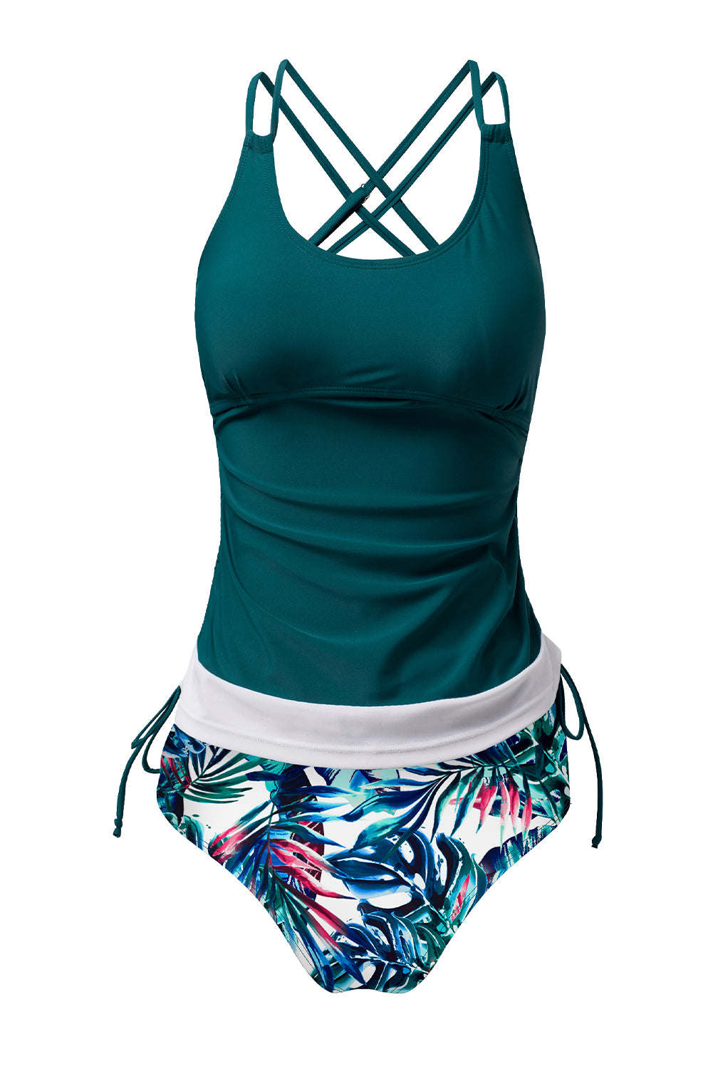 Mix-and-match 2pcs Tankini Swimsuit