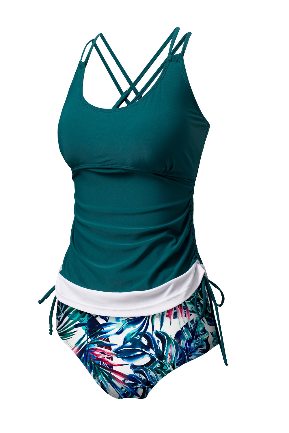 Mix-and-match 2pcs Tankini Swimsuit